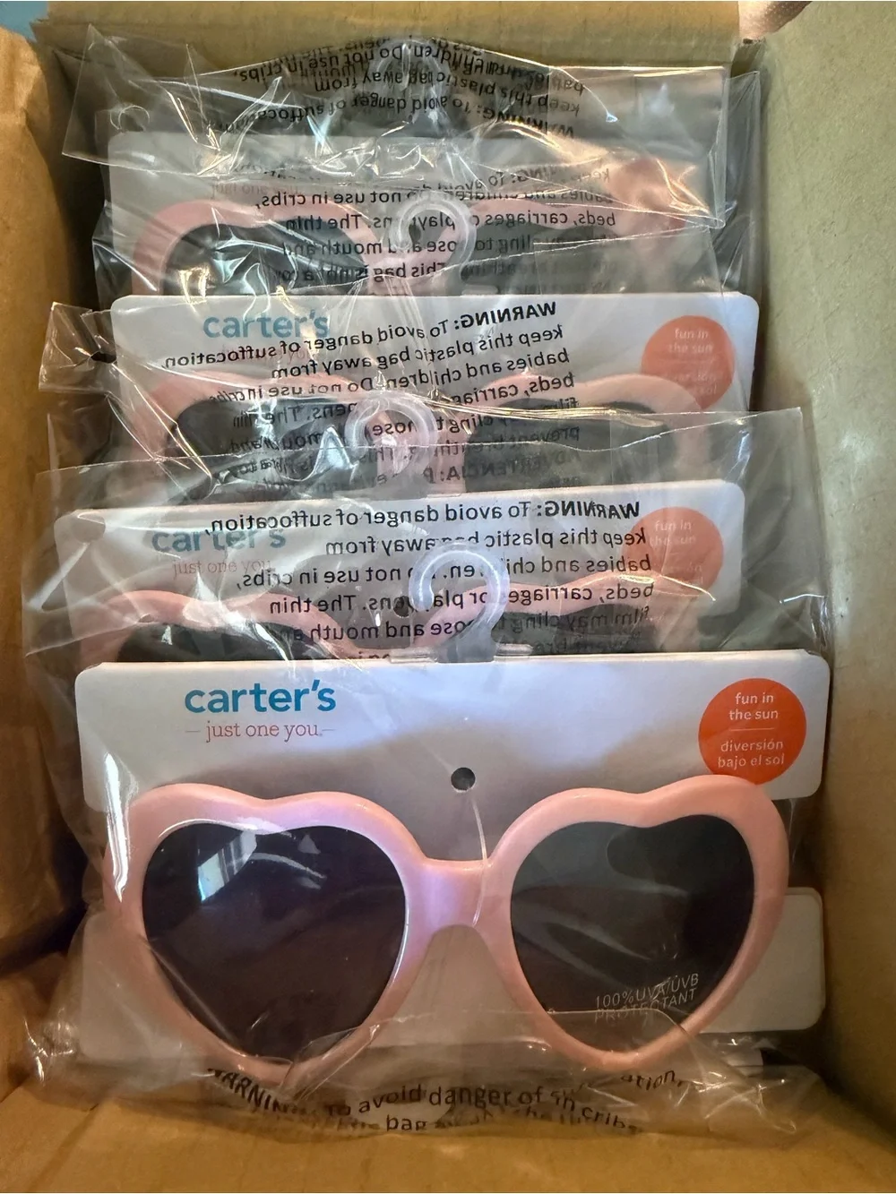 Carter's Pink Heart Sunglasses for Kids